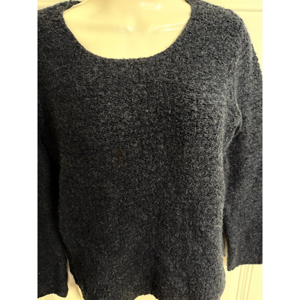 L.L.Bean Women's Textured Knit Sweater SZ XS New England Classic Fall Purple Blu - Picture 5 of 7